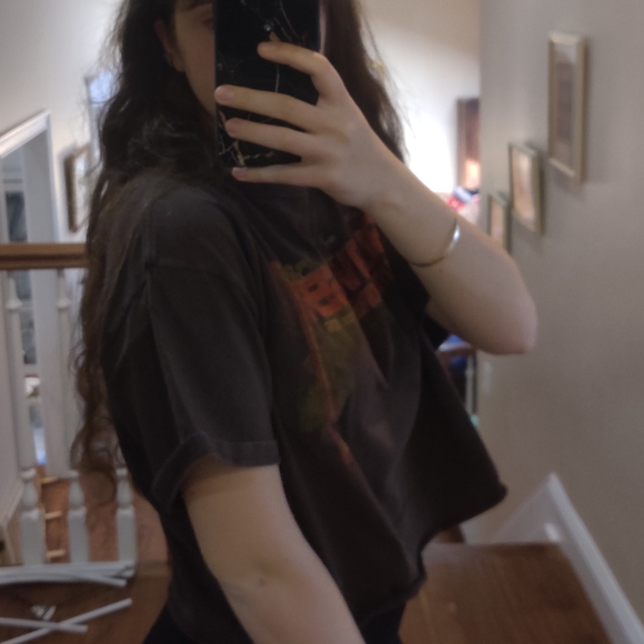 The perfect brown Budweiser cropped tee - Picture 3 of 6